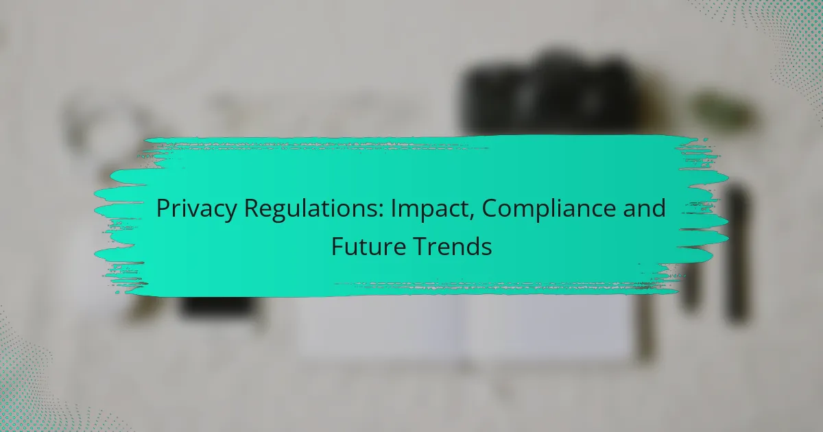 Privacy Regulations: Impact, Compliance and Future Trends