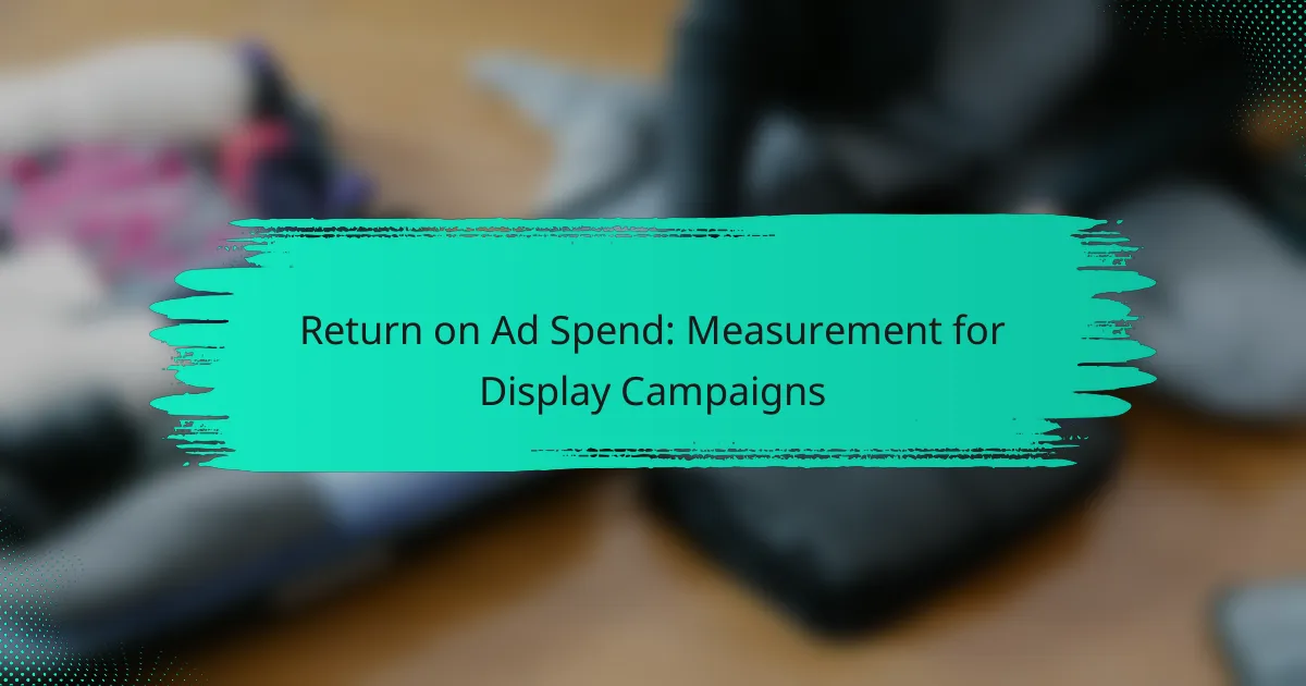 Return on Ad Spend: Measurement for Display Campaigns