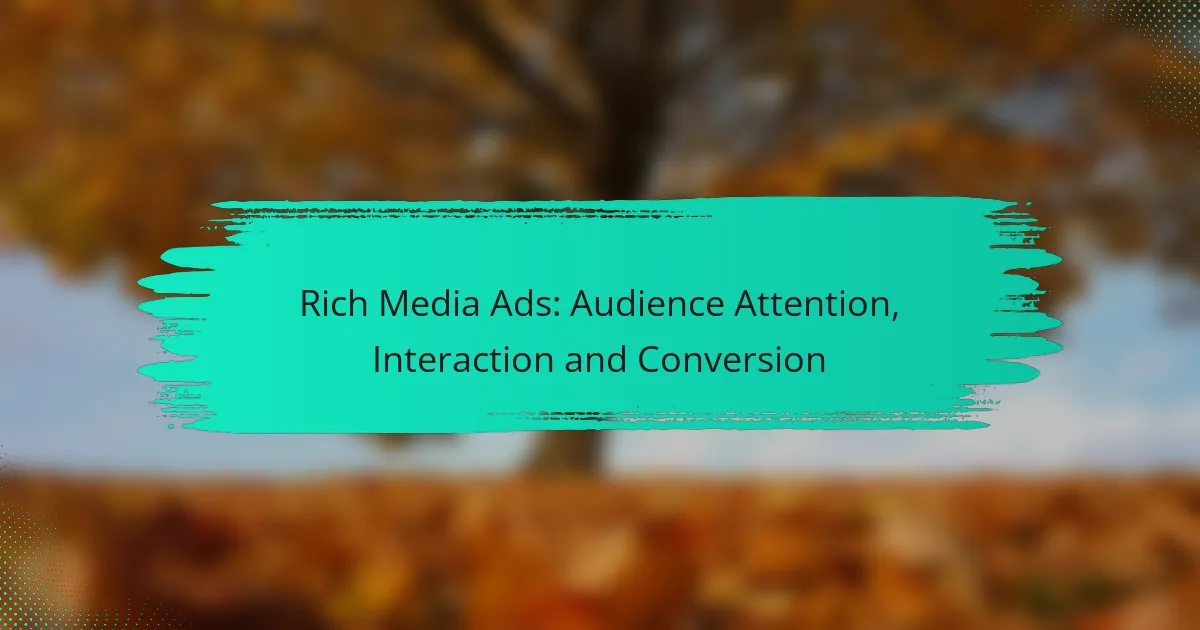 Rich Media Ads: Audience Attention, Interaction and Conversion